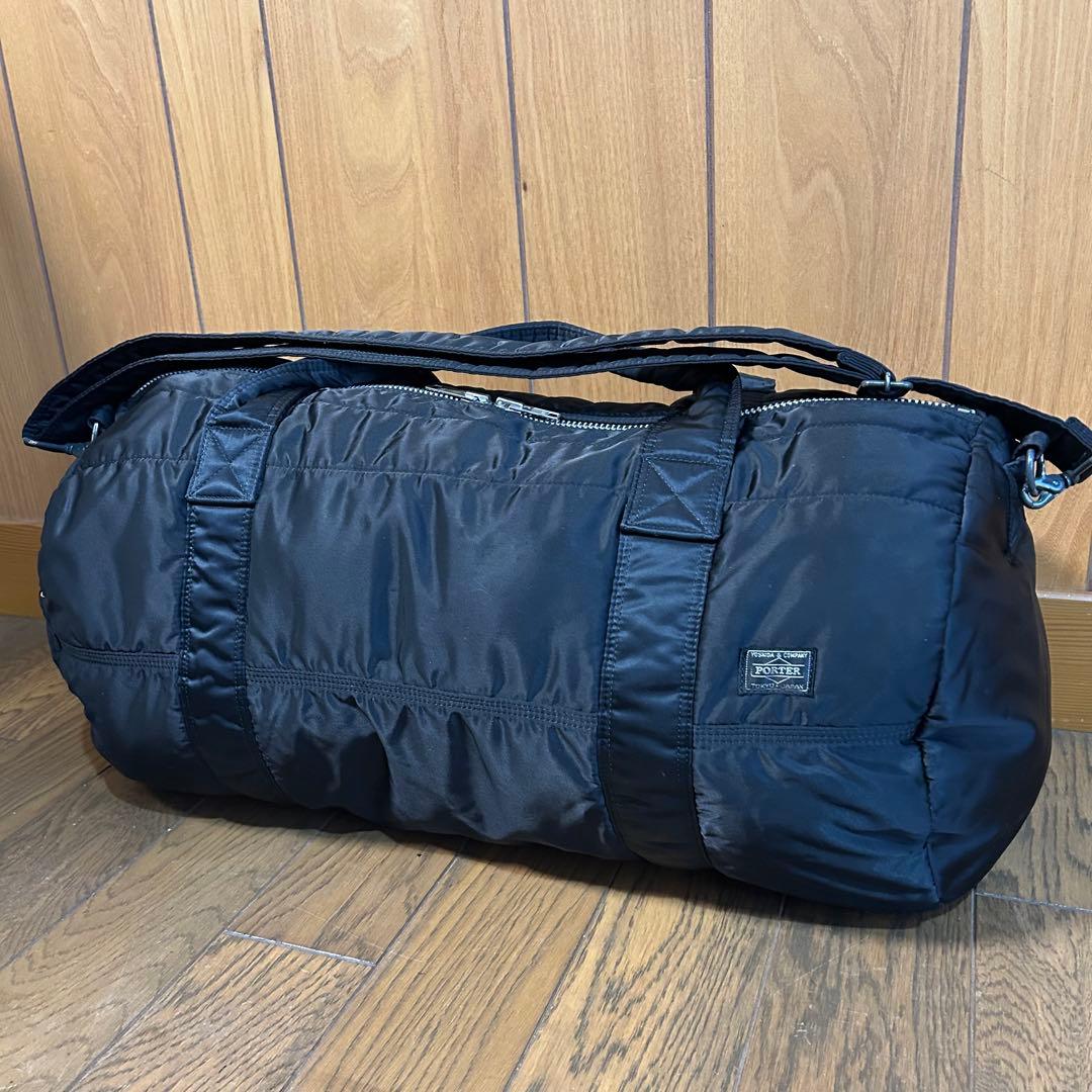 PORTER ボストンバッグ ブラック　タンカー