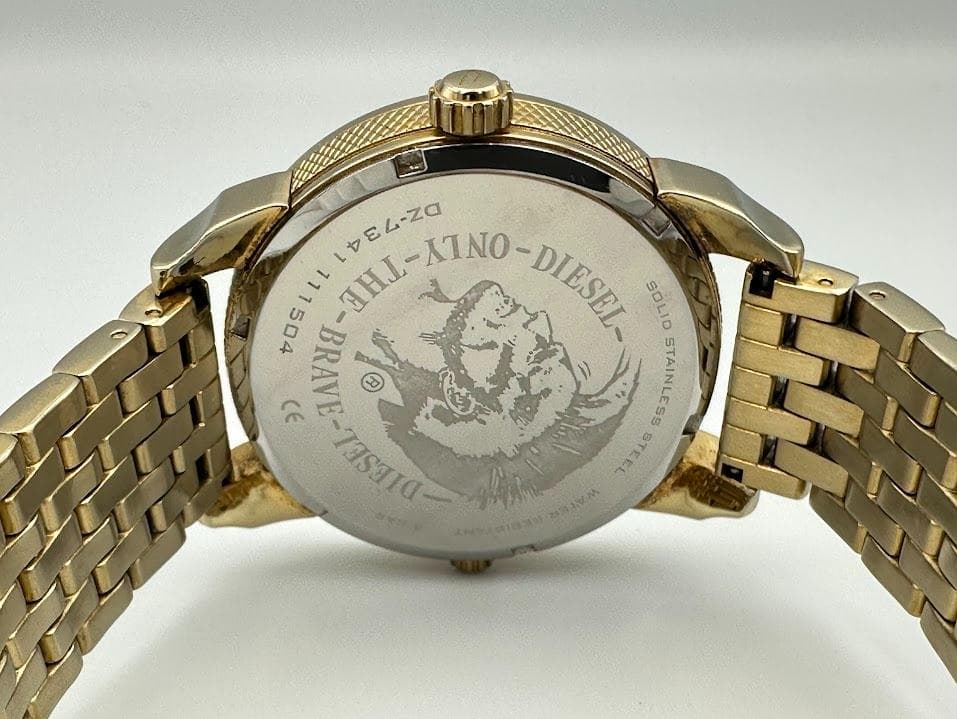【希少】DIESEL ディーゼル DZ7341 腕時計 ゴールド 電池交換済