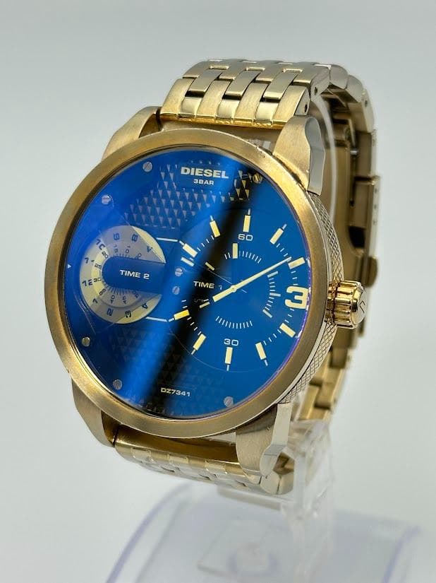 【希少】DIESEL ディーゼル DZ7341 腕時計 ゴールド 電池交換済
