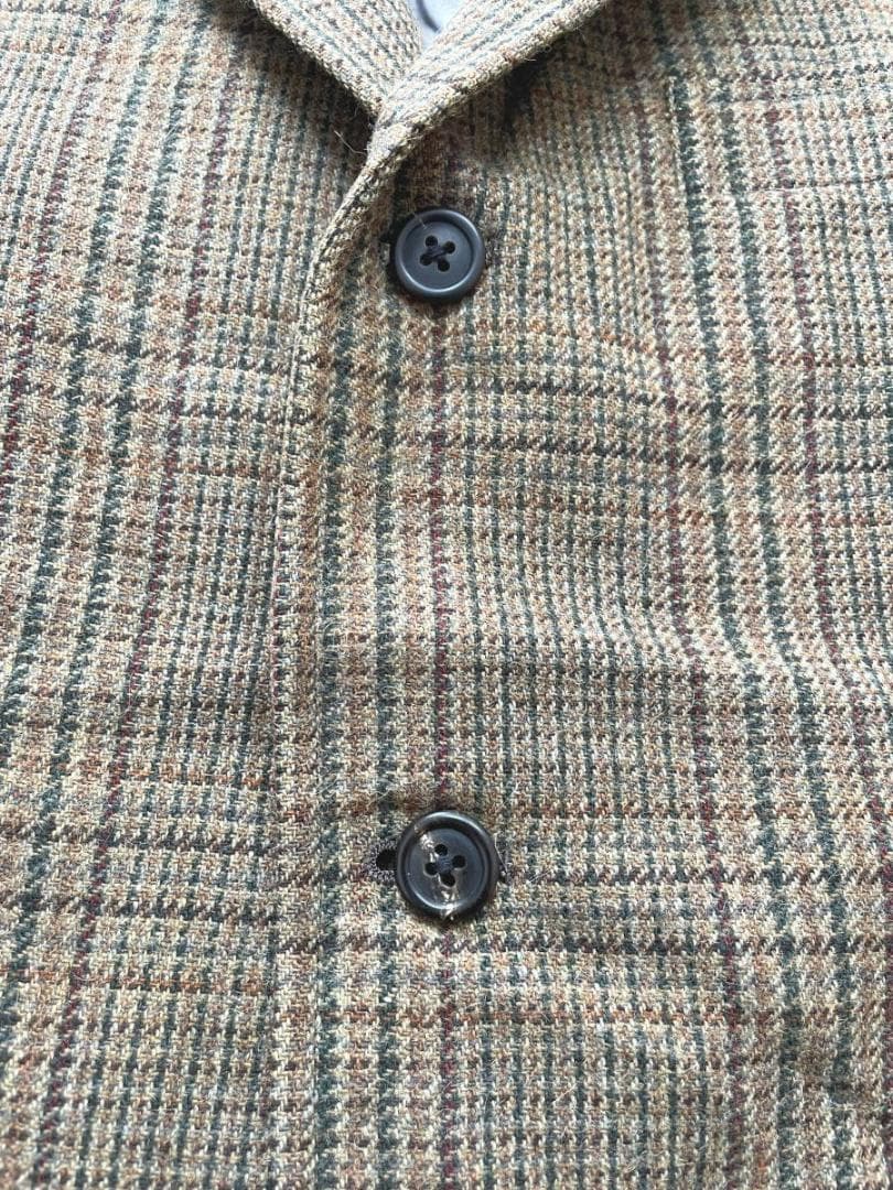 美品 ジェイプレス ツイードジャケット JPRESS 三ツボタン