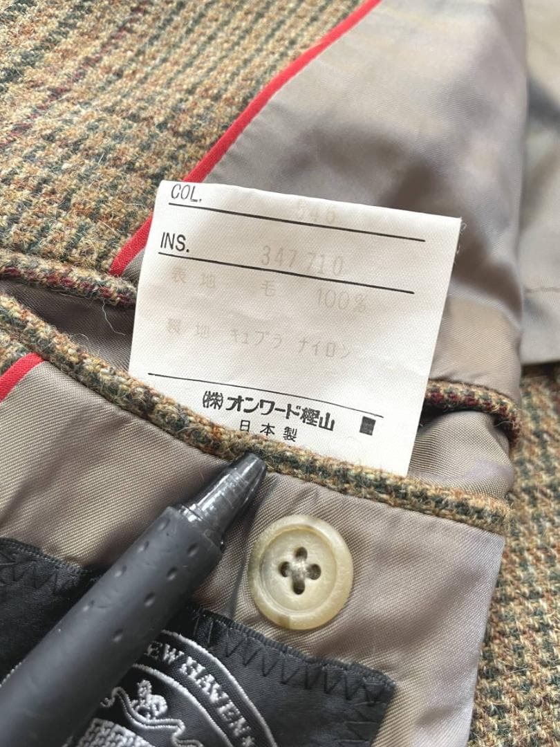 美品 ジェイプレス ツイードジャケット JPRESS 三ツボタン