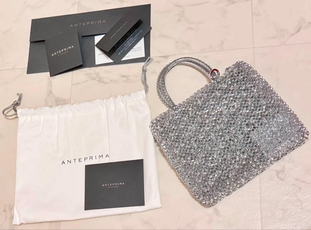 ANTE PRIMA アンテプリマ　ワイヤーバッグ　シルバ ー　ミニアトゥーラ
