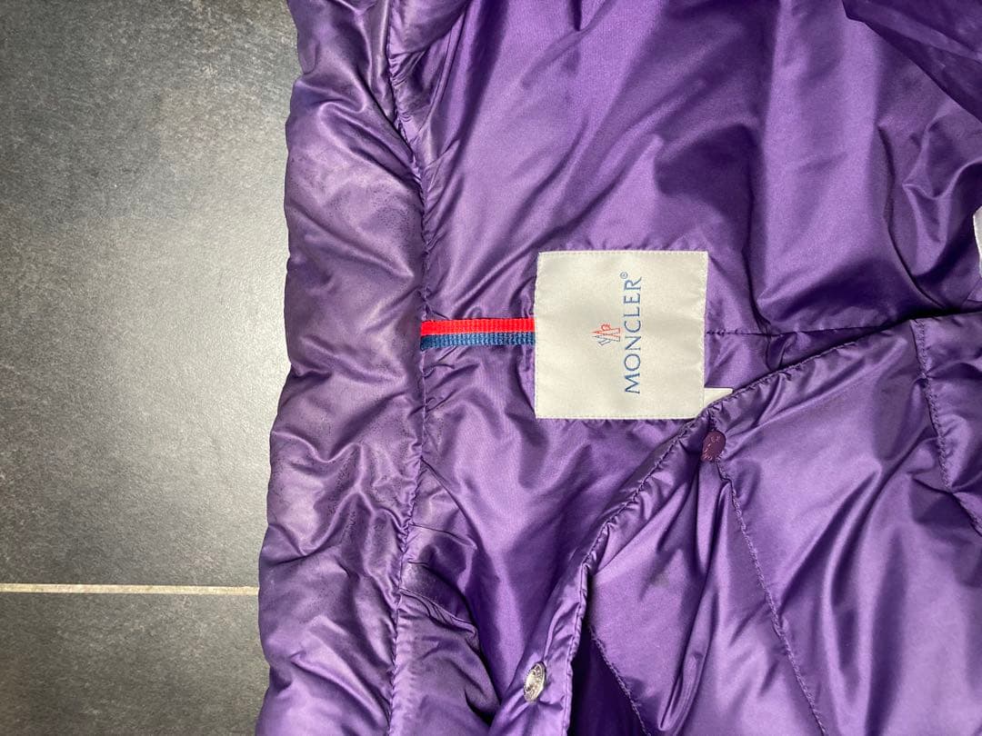 MONCLER ダウンベスト サイズ1 パープル 紫 ライトダウン GILET