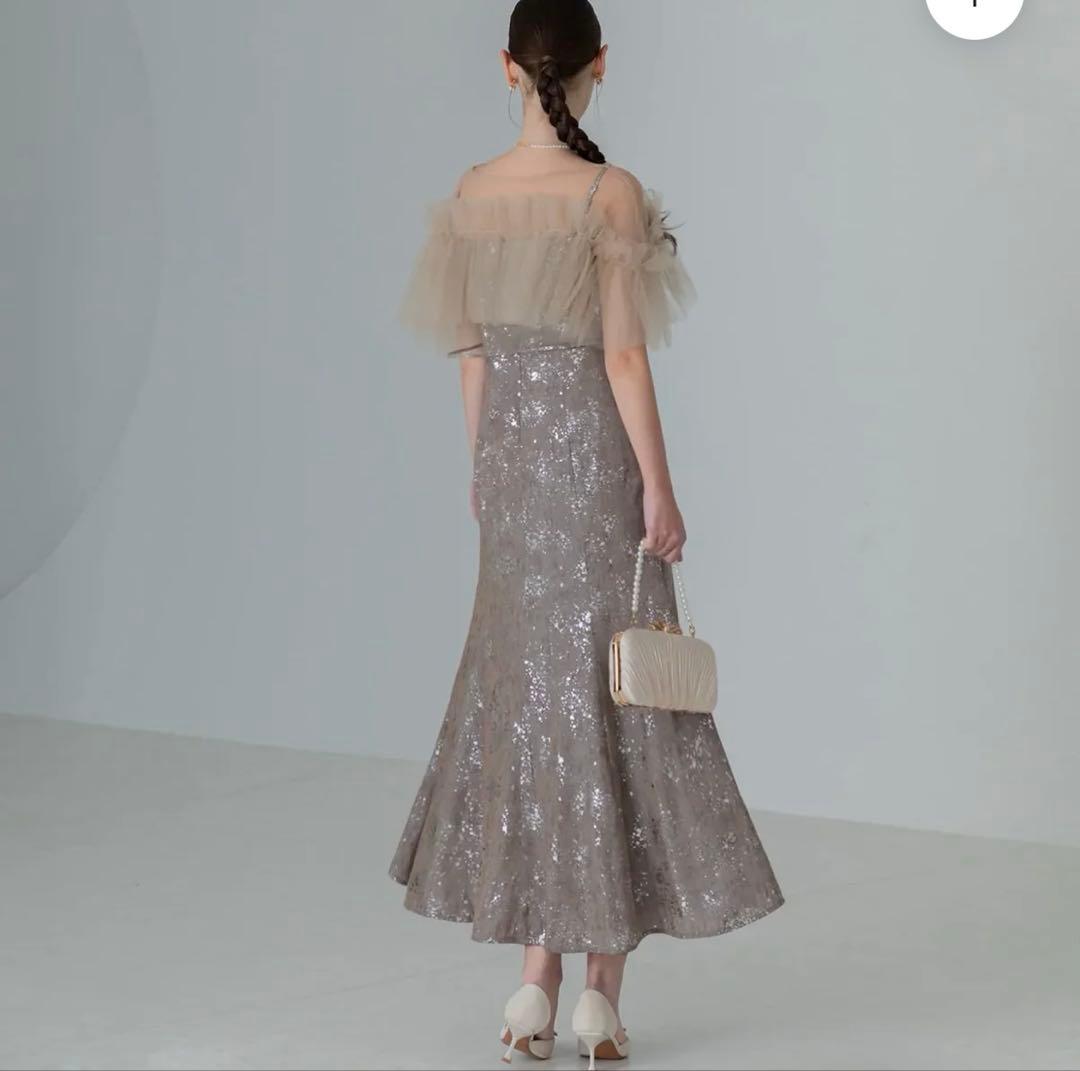 LEJA チュールフリルマーメイドドレス