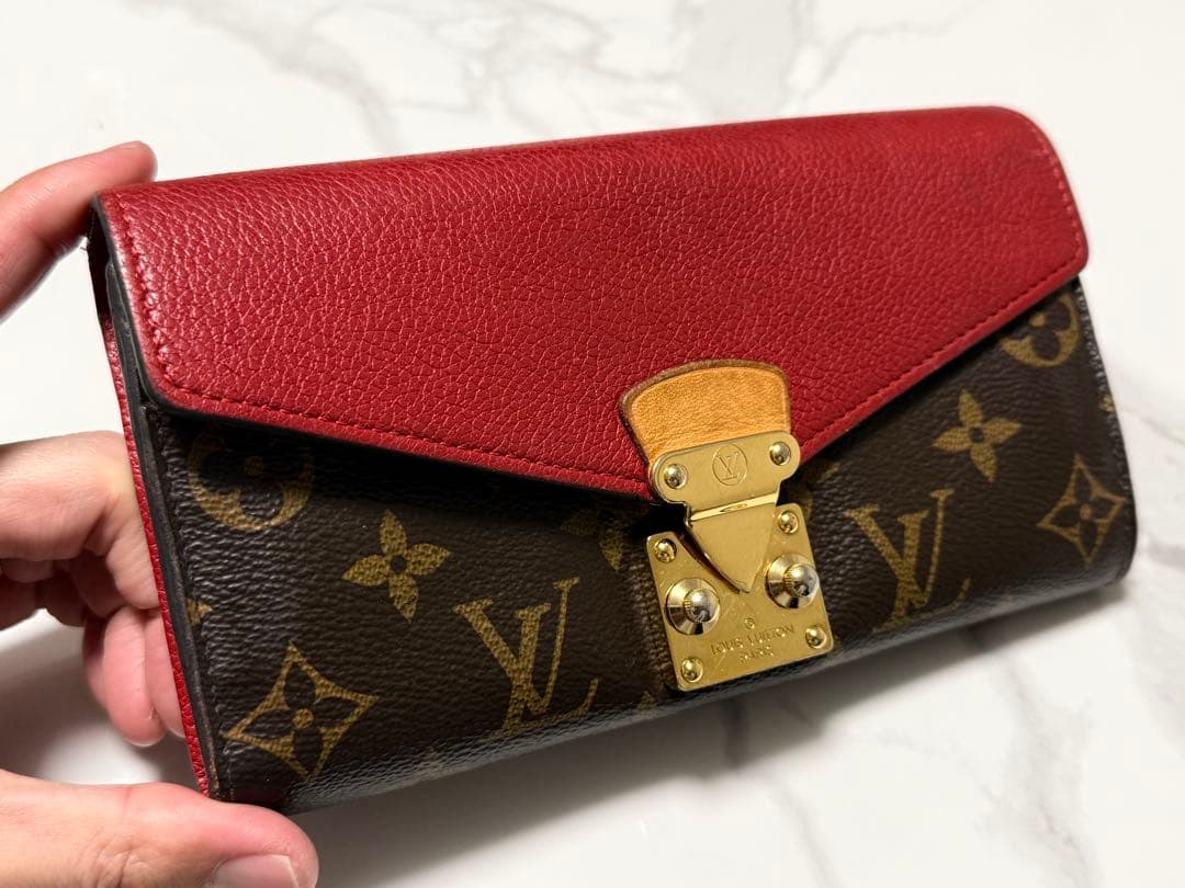 【美品な方】ルイヴィトン モノグラム 長財布 ポルトフォイユ パラス スリーズ