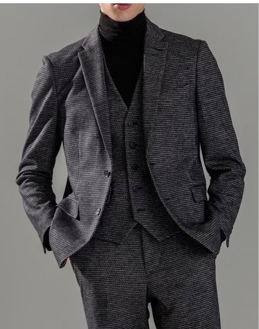 JOSEPH HOMME セットアップ46 ジャケット ジレ リブ パンツ