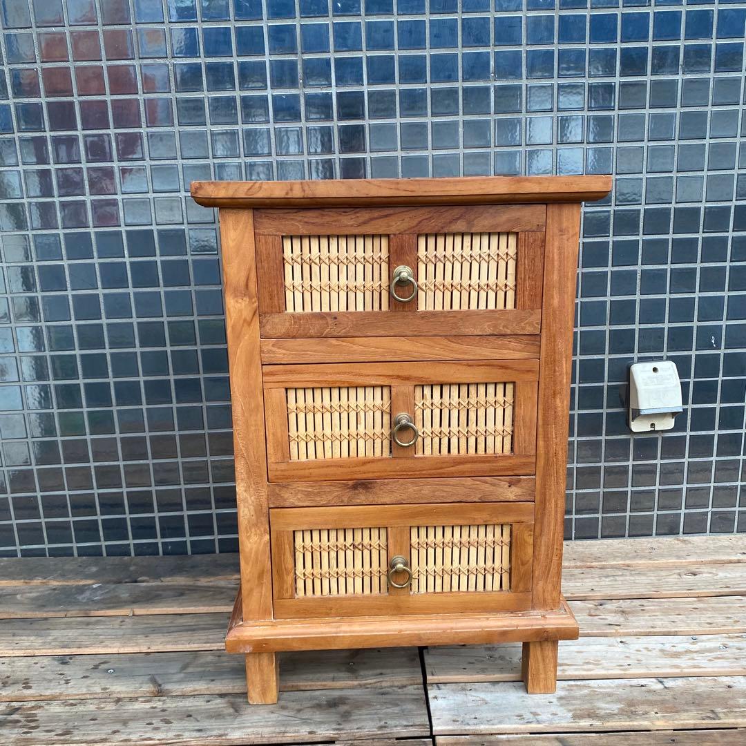 ヴィンテージ バンブーチェスト 収納家具 インテリア 店舗什器