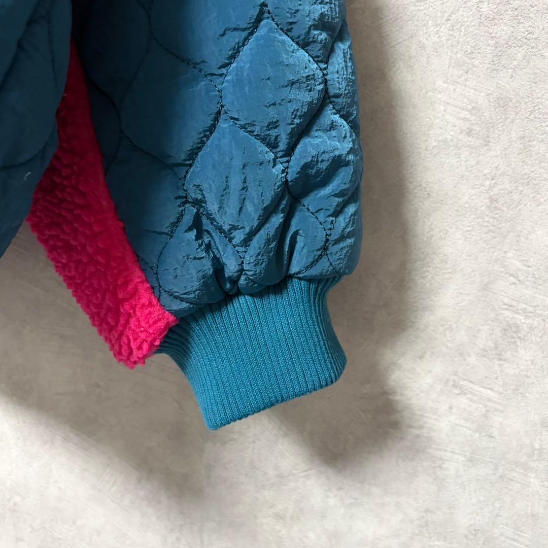 ELF SACK カラフル ノーカラー キルティング ジャケット M 安達祐実