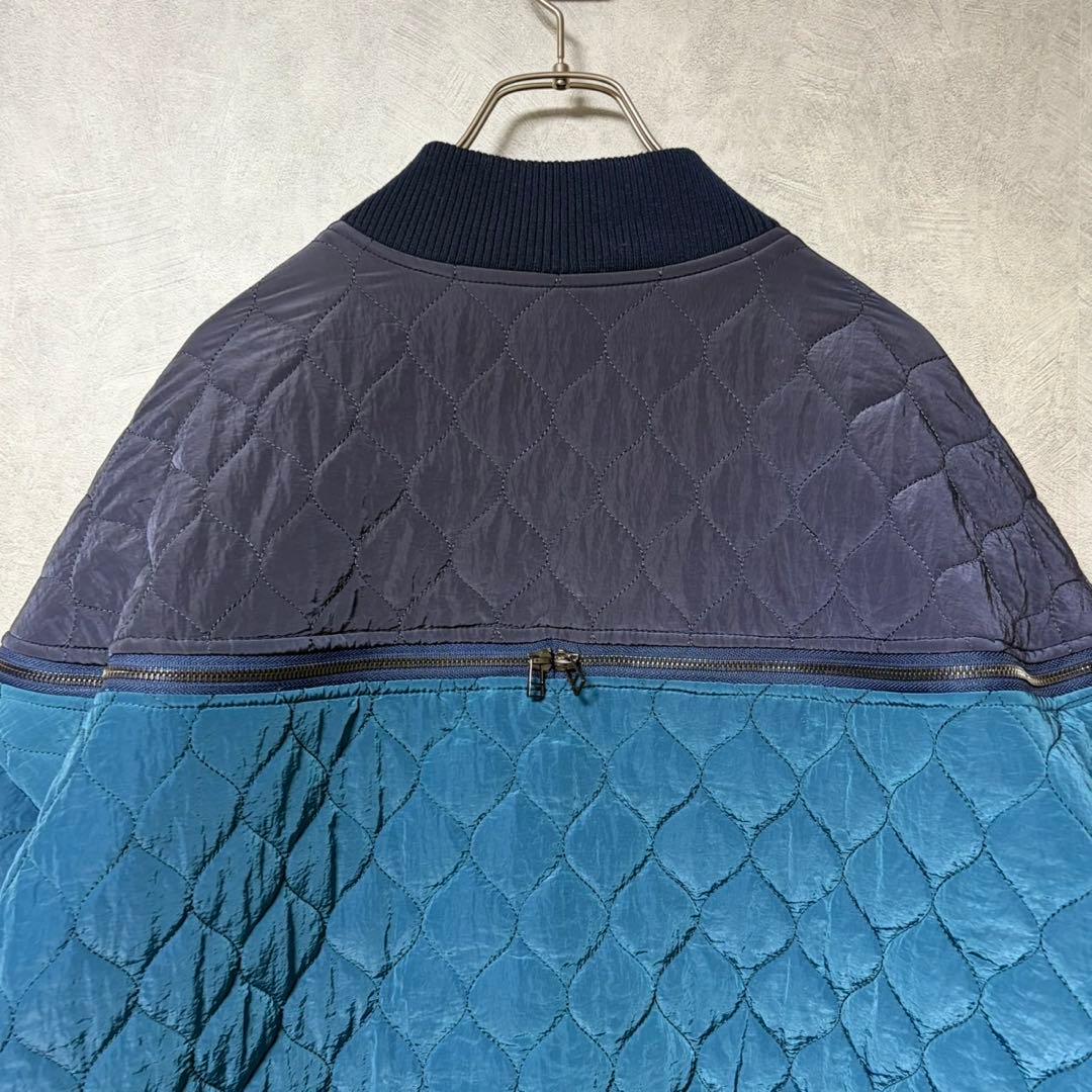 ELF SACK カラフル ノーカラー キルティング ジャケット M 安達祐実