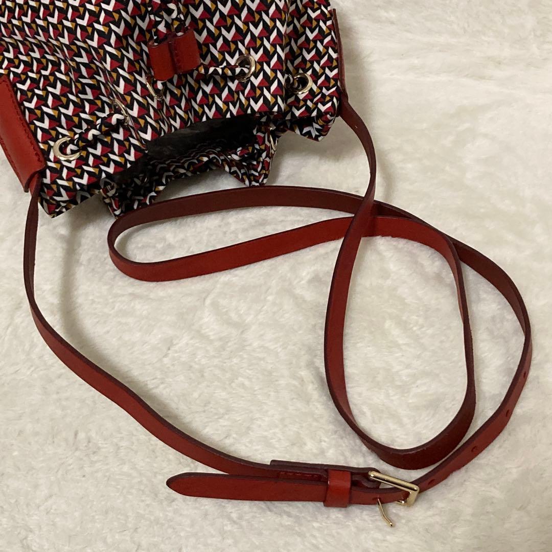 極美品 ロベルタピエリ ショルダーバッグ 巾着 TATAMI 総柄