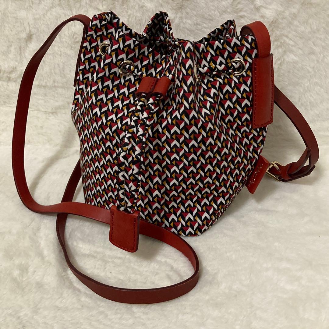 極美品 ロベルタピエリ ショルダーバッグ 巾着 TATAMI 総柄