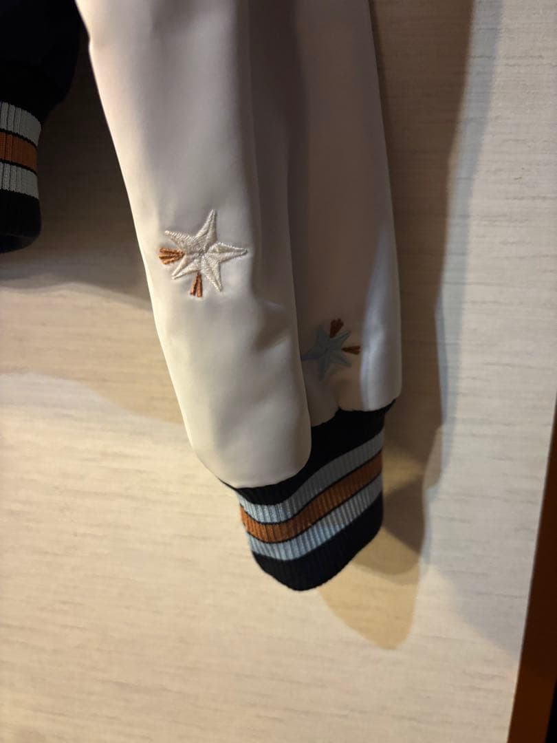 COACH 刺繍入りスタジャン ネイビー/ホワイト