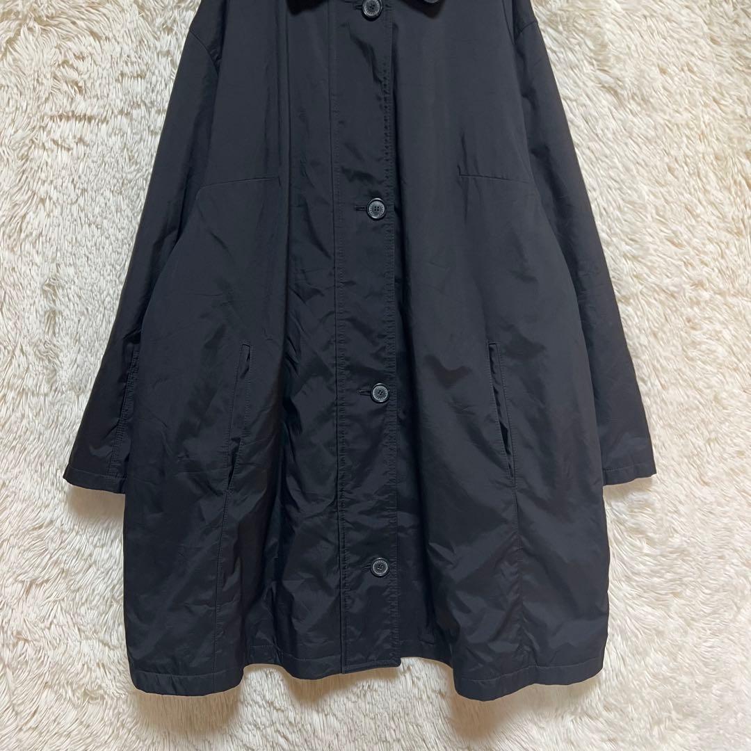 【Burberrys】ロングコート ブラック ステンカラー オーバーサイズ