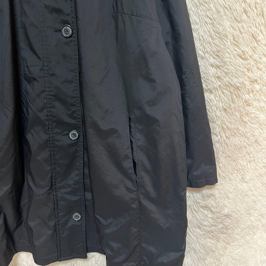 【Burberrys】ロングコート ブラック ステンカラー オーバーサイズ