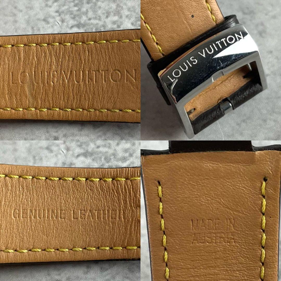 ルイヴィトン louis Vuitton 腕時計 レザー ベルト タンブール