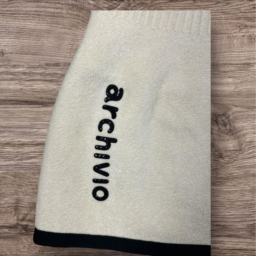 【極美品/36】アルチビオ ゴルフ ニット スカート　白 2024AW春ゴルフ