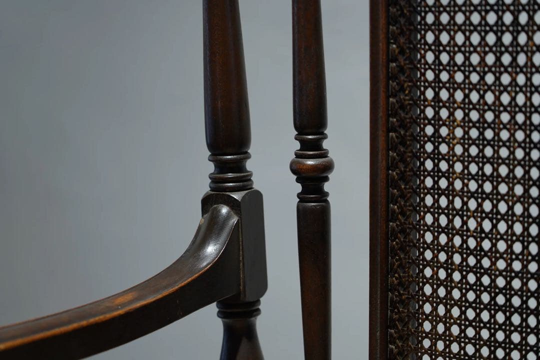 ドクターチェア　大正時代　アンティーク　Japanese antique 張替済