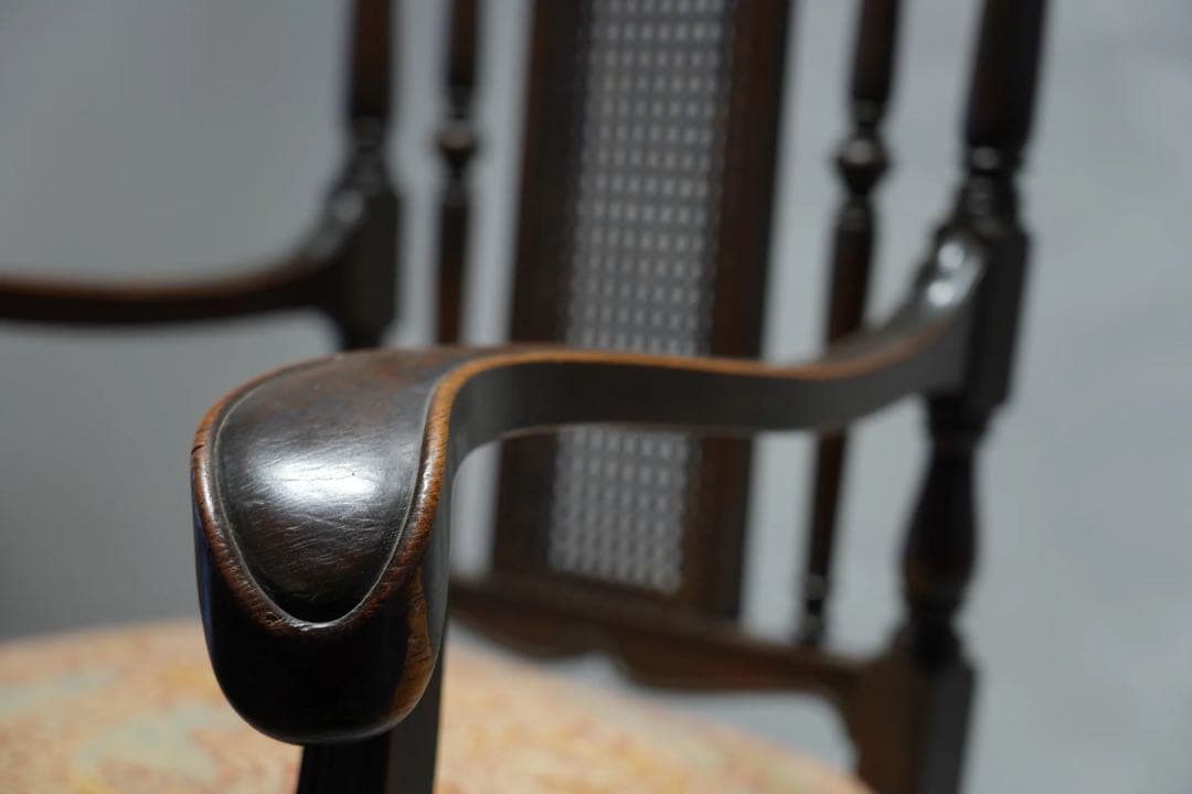 ドクターチェア　大正時代　アンティーク　Japanese antique 張替済