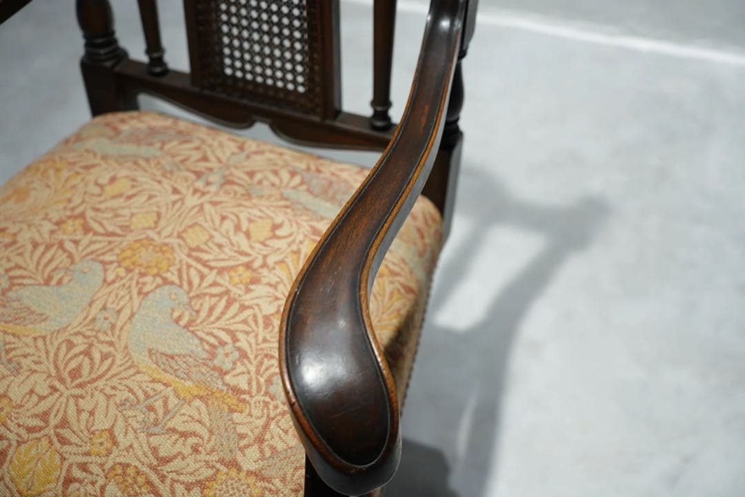 ドクターチェア　大正時代　アンティーク　Japanese antique 張替済