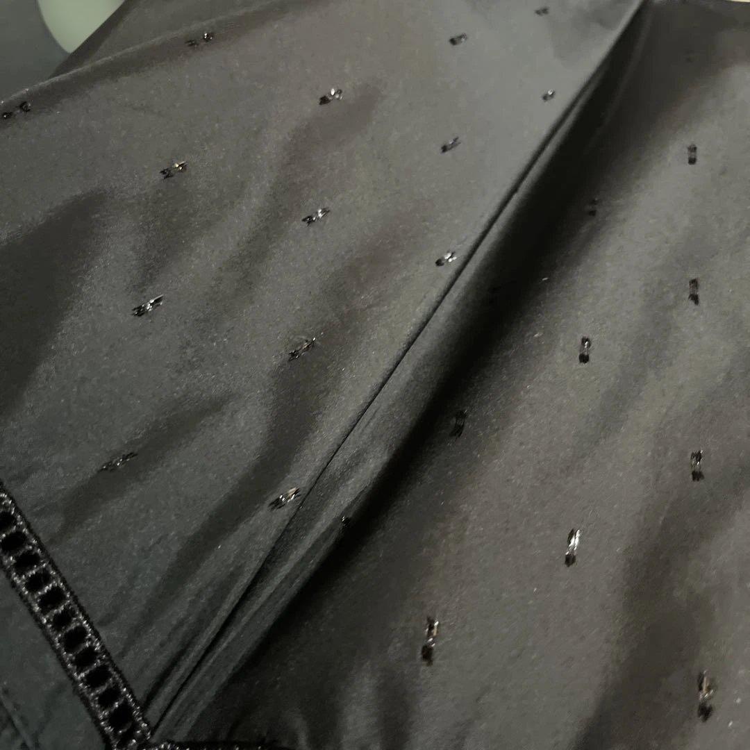 JILL STUART キラキラ フリル付き黒日傘