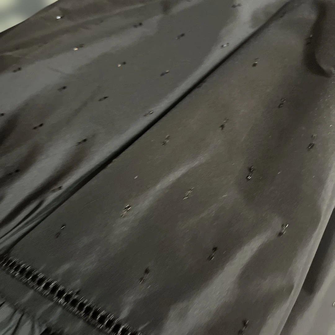 JILL STUART キラキラ フリル付き黒日傘