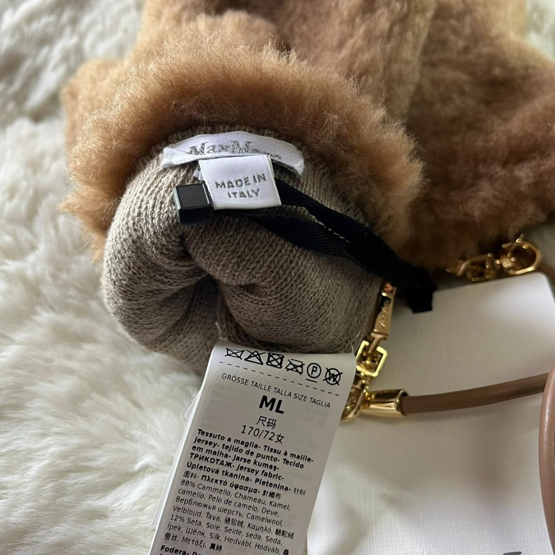 新品未使用 Max Maraマックスマーラ テディミトン もこもこ手袋 キャメル