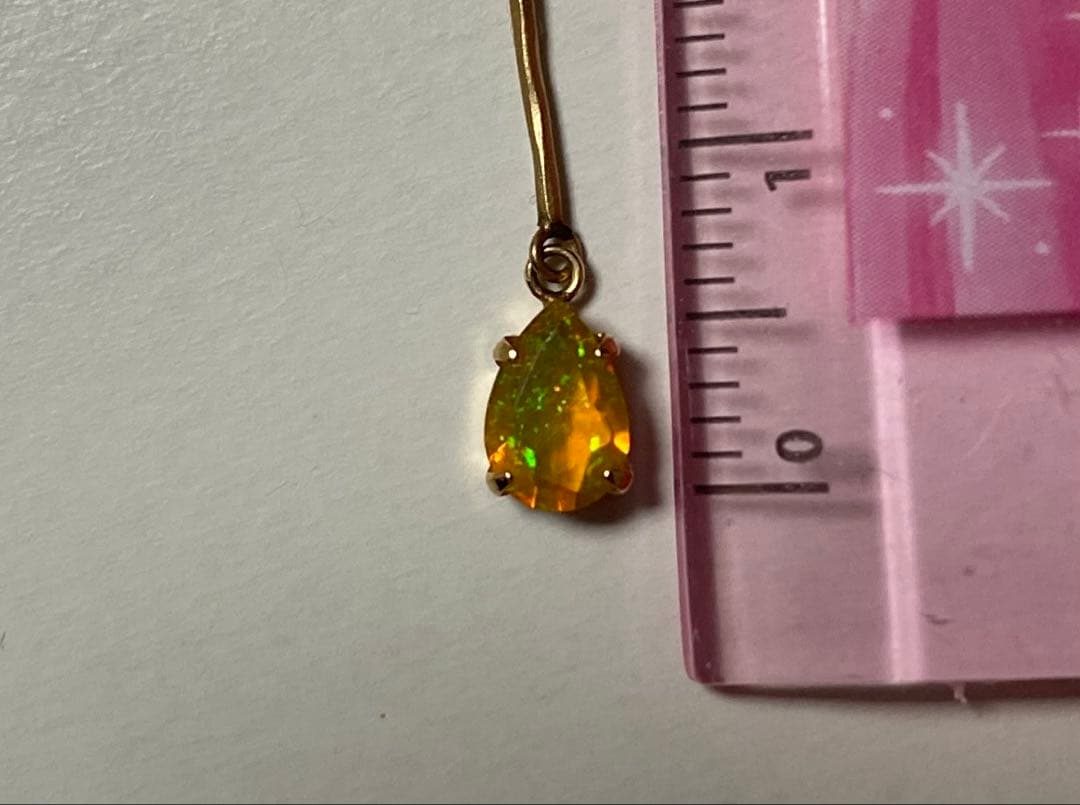 anemone アネモネ K10ネックレス オパール