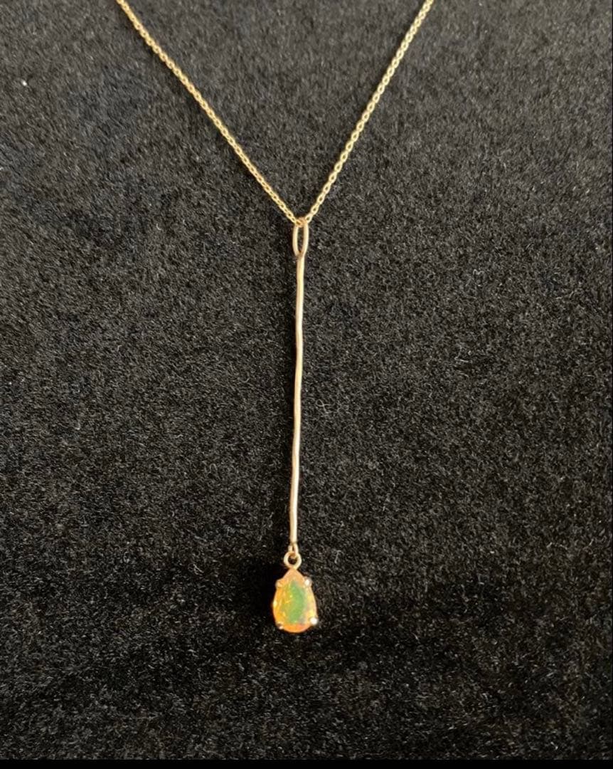 anemone アネモネ K10ネックレス オパール