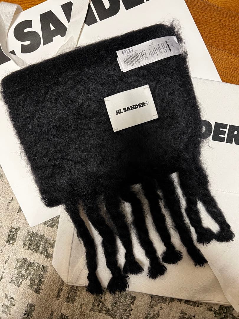 Jil sander ナローウールブレンドスカーフ