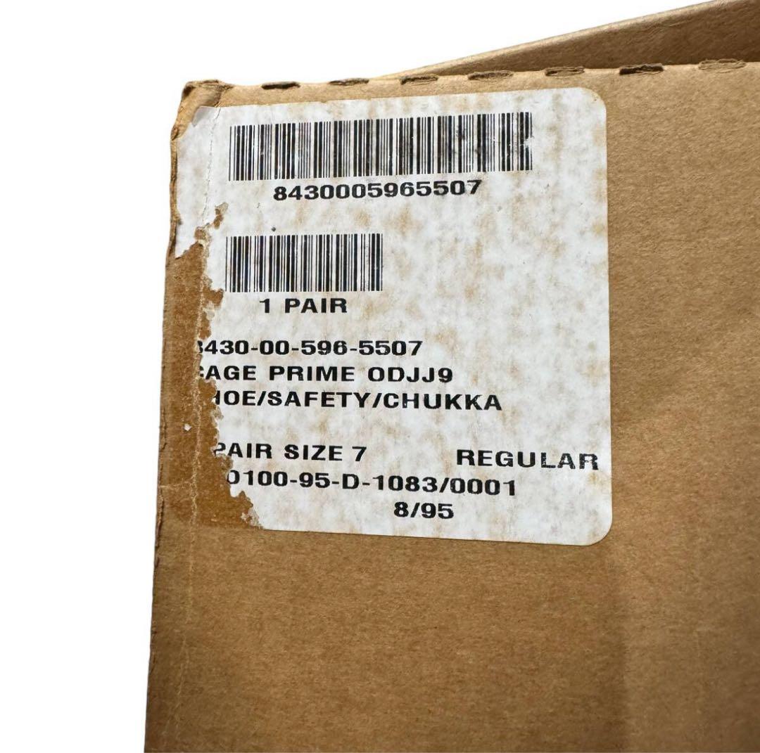 ビンテージ　90s　デッドストック　箱付き　ミリタリー　チャッカブーツ　USN