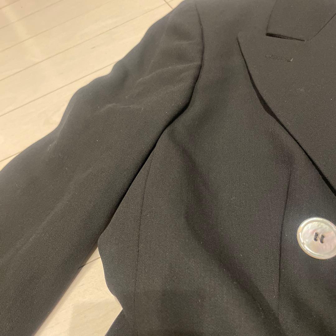 美品❤️Max Mara ダブルブレスト テーラードジャケット 黒　白タグ　L