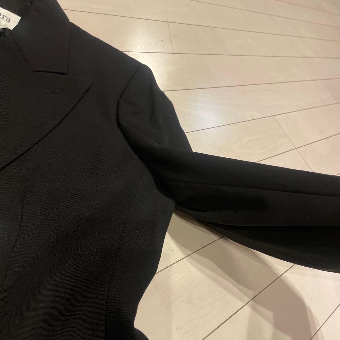 美品❤️Max Mara ダブルブレスト テーラードジャケット 黒　白タグ　L