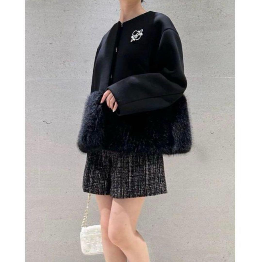 1度着用 美品 CELFORD 裾ファーブルゾン