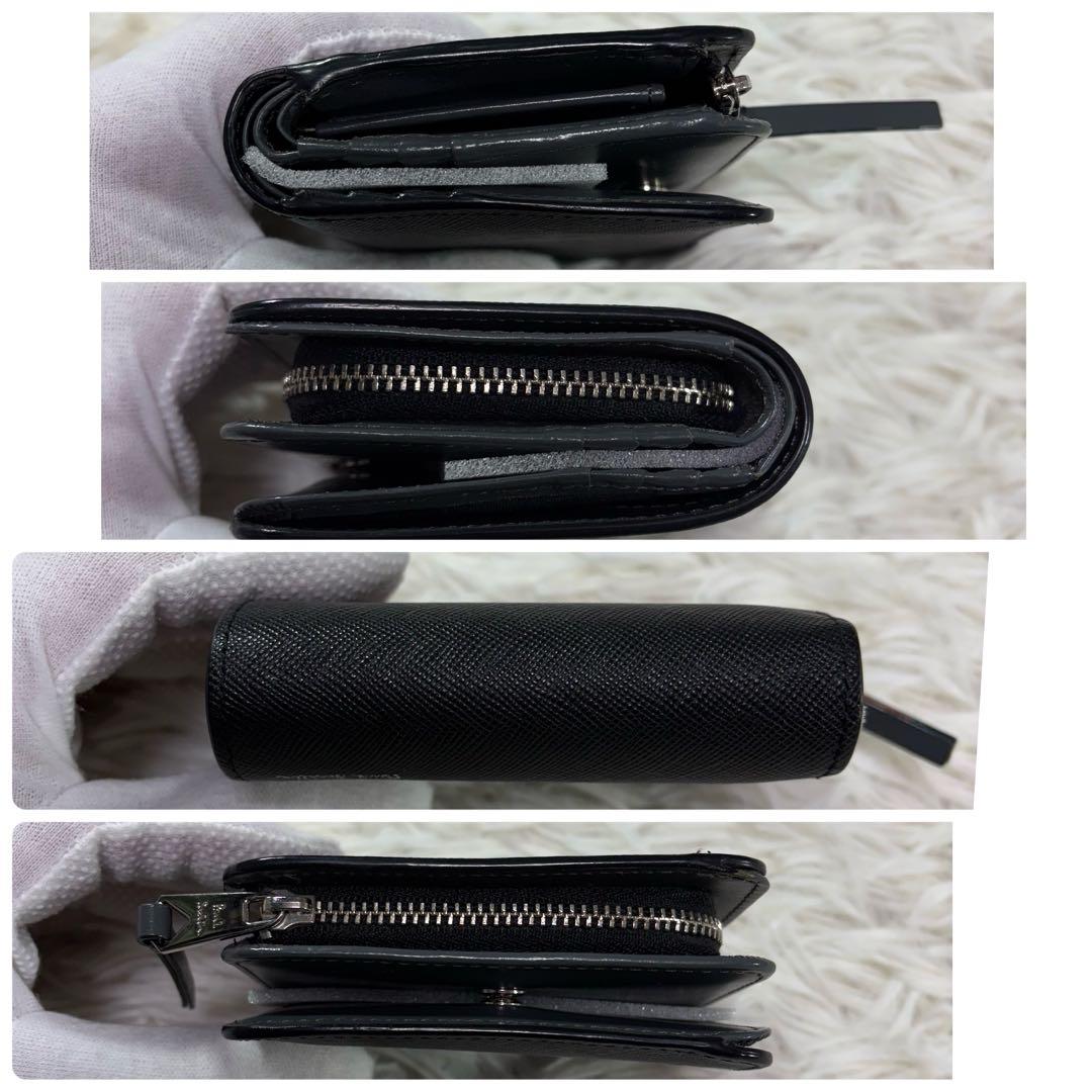 【未使用級】ポールスミス 財布 二つ折り L字ファスナー 本革 マルチストライプ