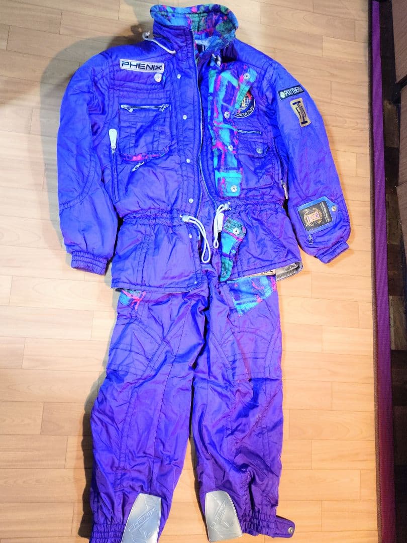 PHENIX スキーウェア ジャケット・パンツセット　紫 (中古品)
