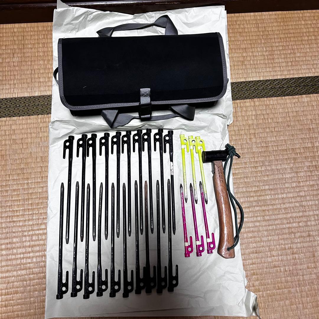  peak ペグセット　ハンマー、ケース付き