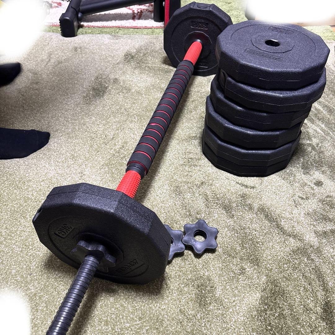 りお　可変式ダンベル、トレーニングチェア