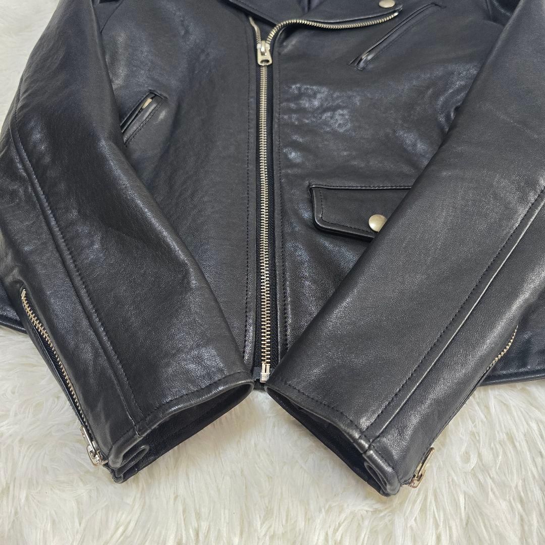 美品✨Beautiful people　ダブルライダースジャケット 150