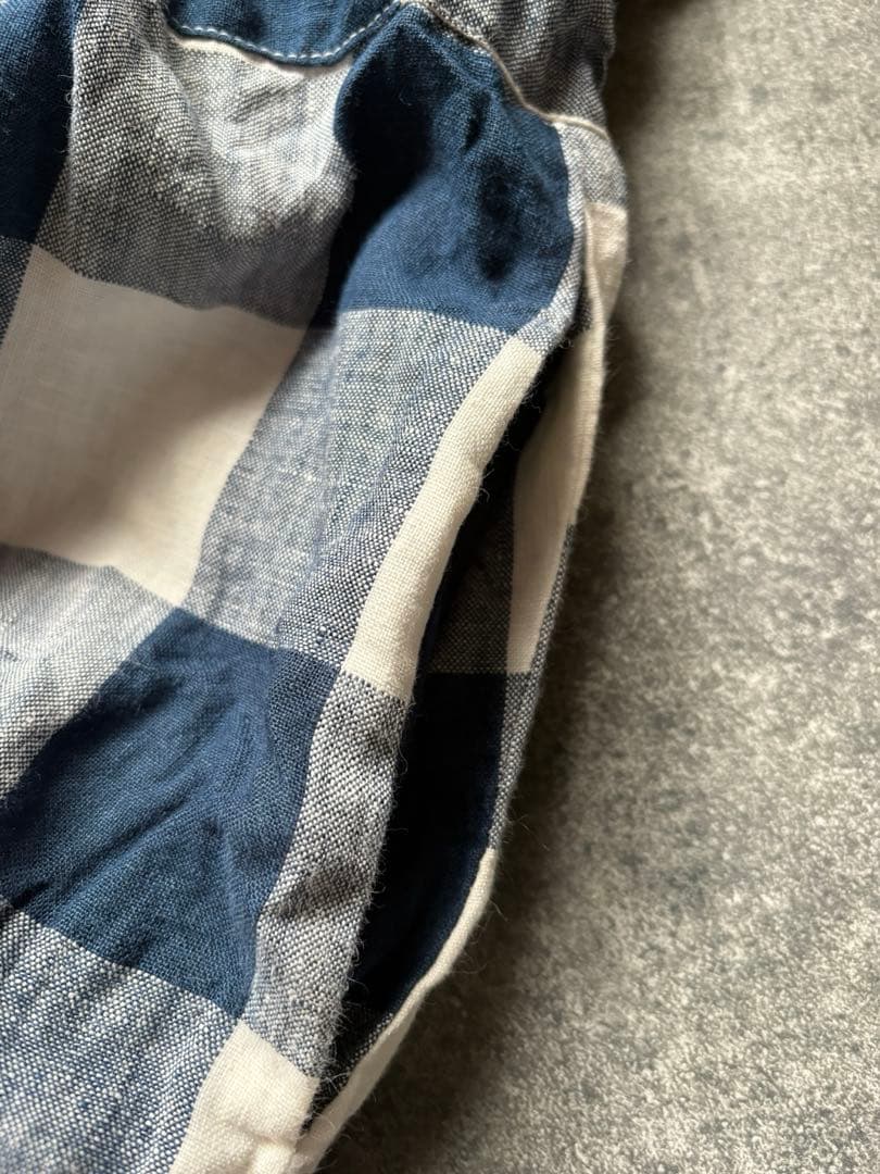 ito fukuoka バックオープンオールインワンblue×white