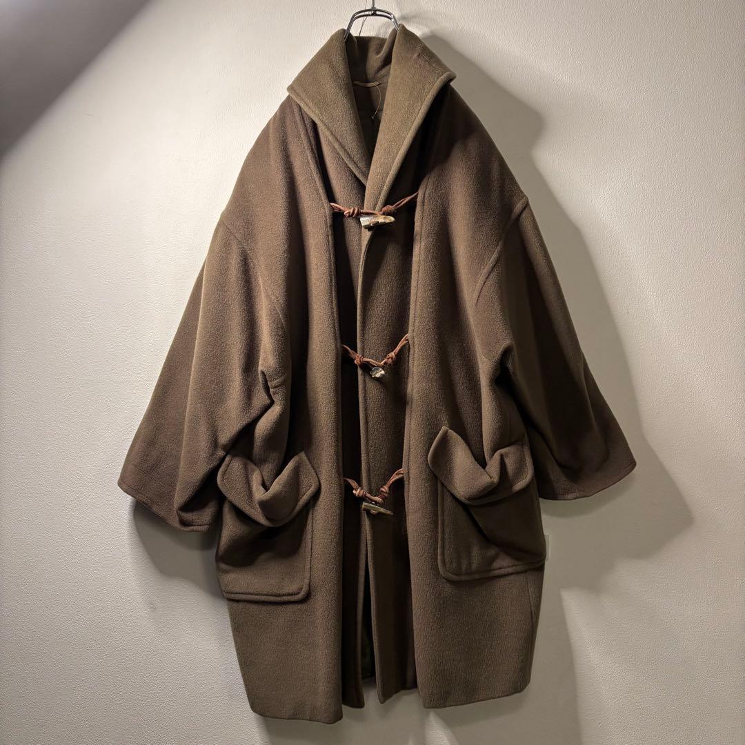 極上 カシミヤ Y2K イタリア製 ダッフル コート オーバーサイズ ブルゾン