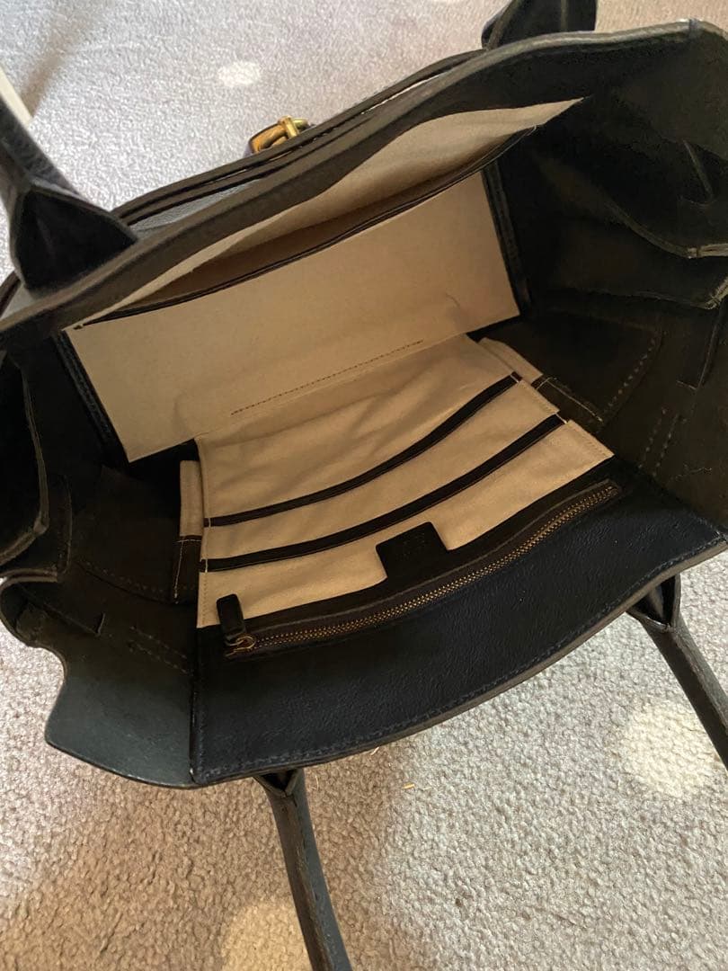 genten × Plantation ミネルヴァトートバッグ　ブラックゲンテン