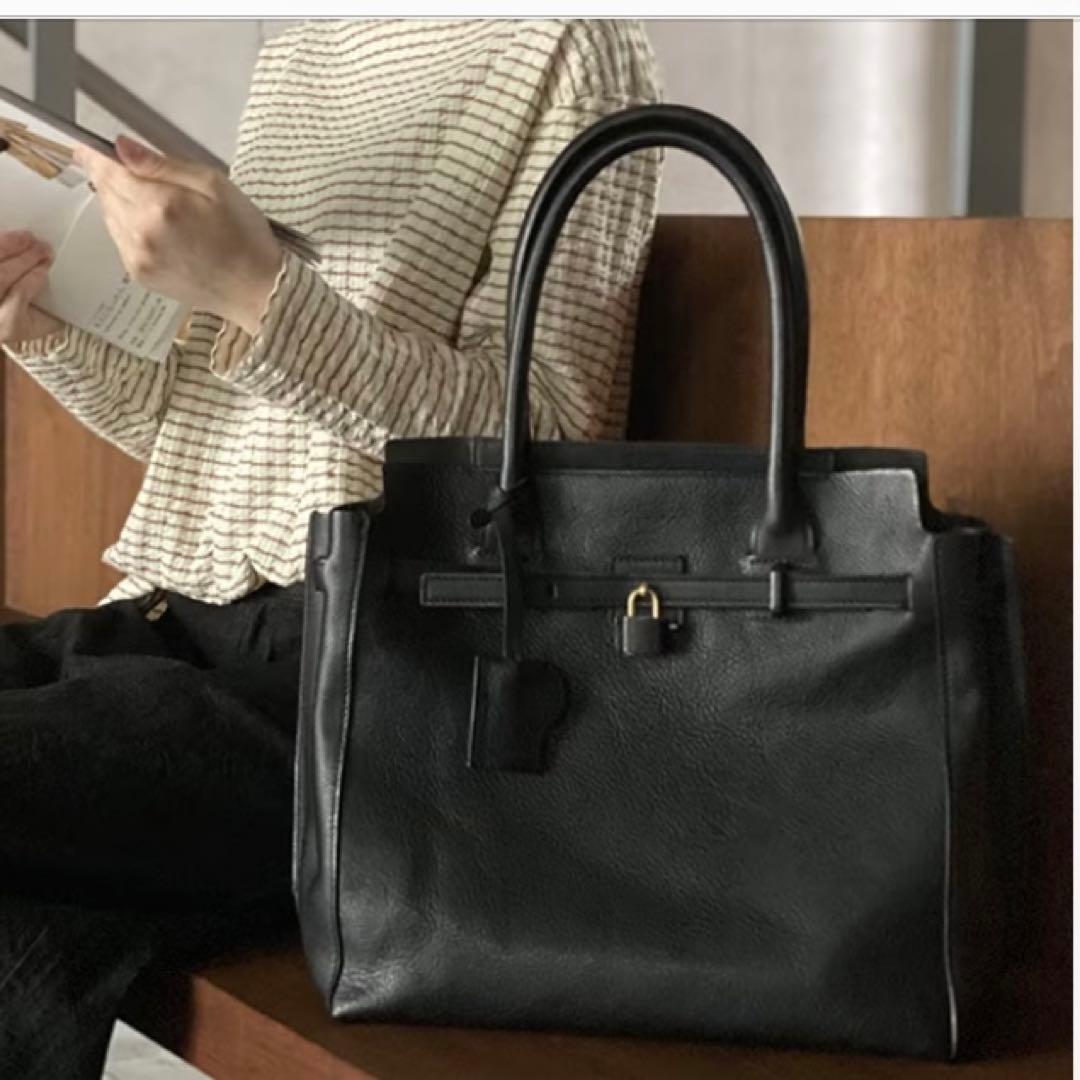 genten × Plantation ミネルヴァトートバッグ　ブラックゲンテン