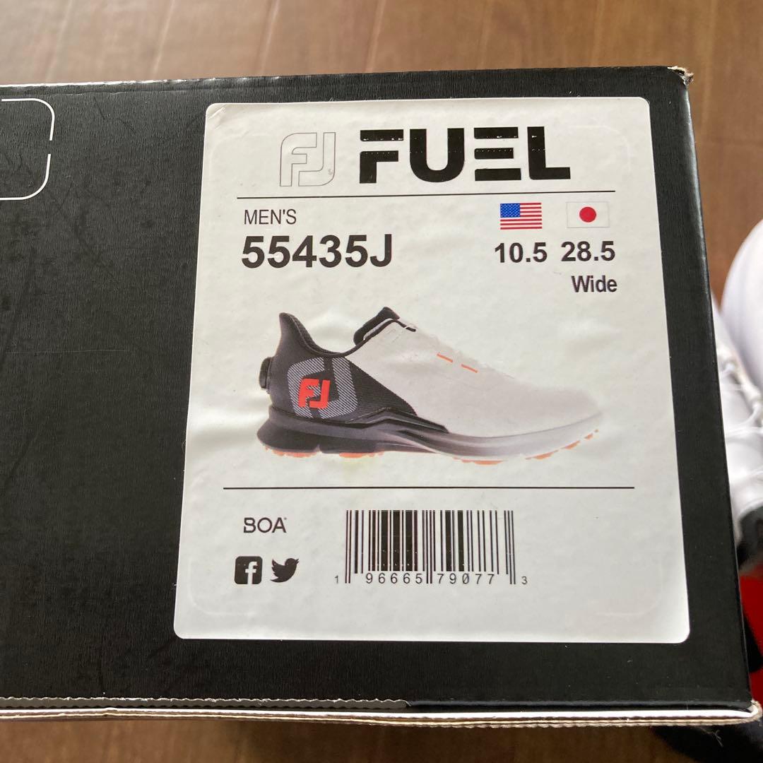 フットジョイ　ゴルフシューズ フューエル　BOA ホワイト　28.５cm