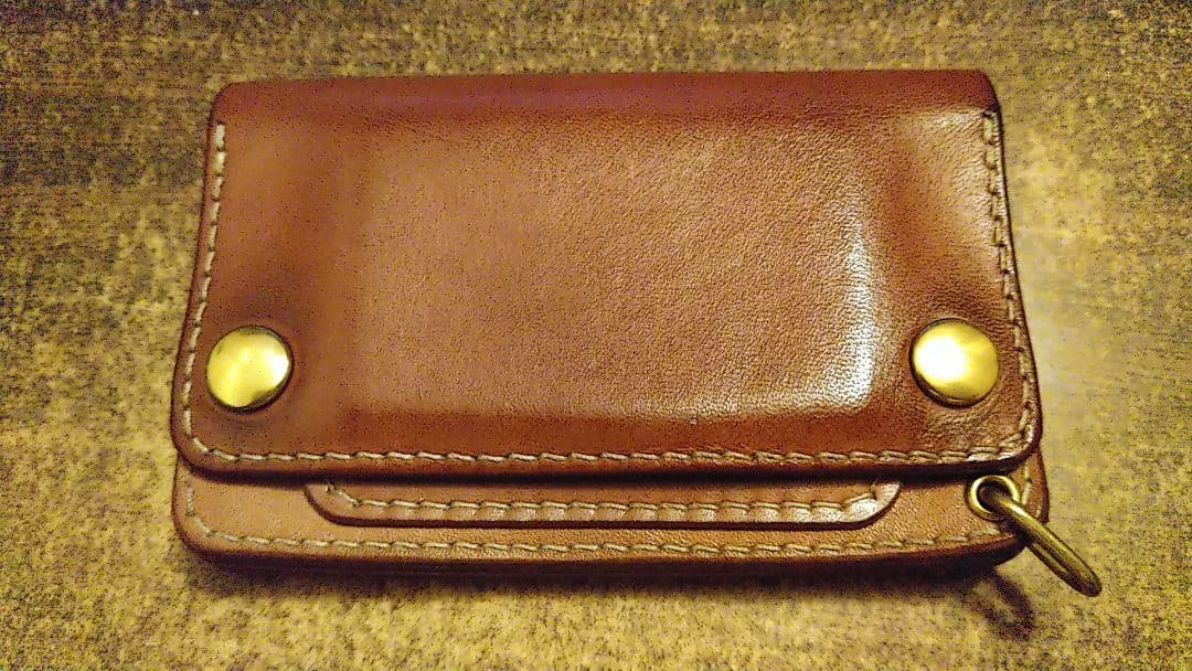 トラッカーウォレット　ミドル　ヌメ革