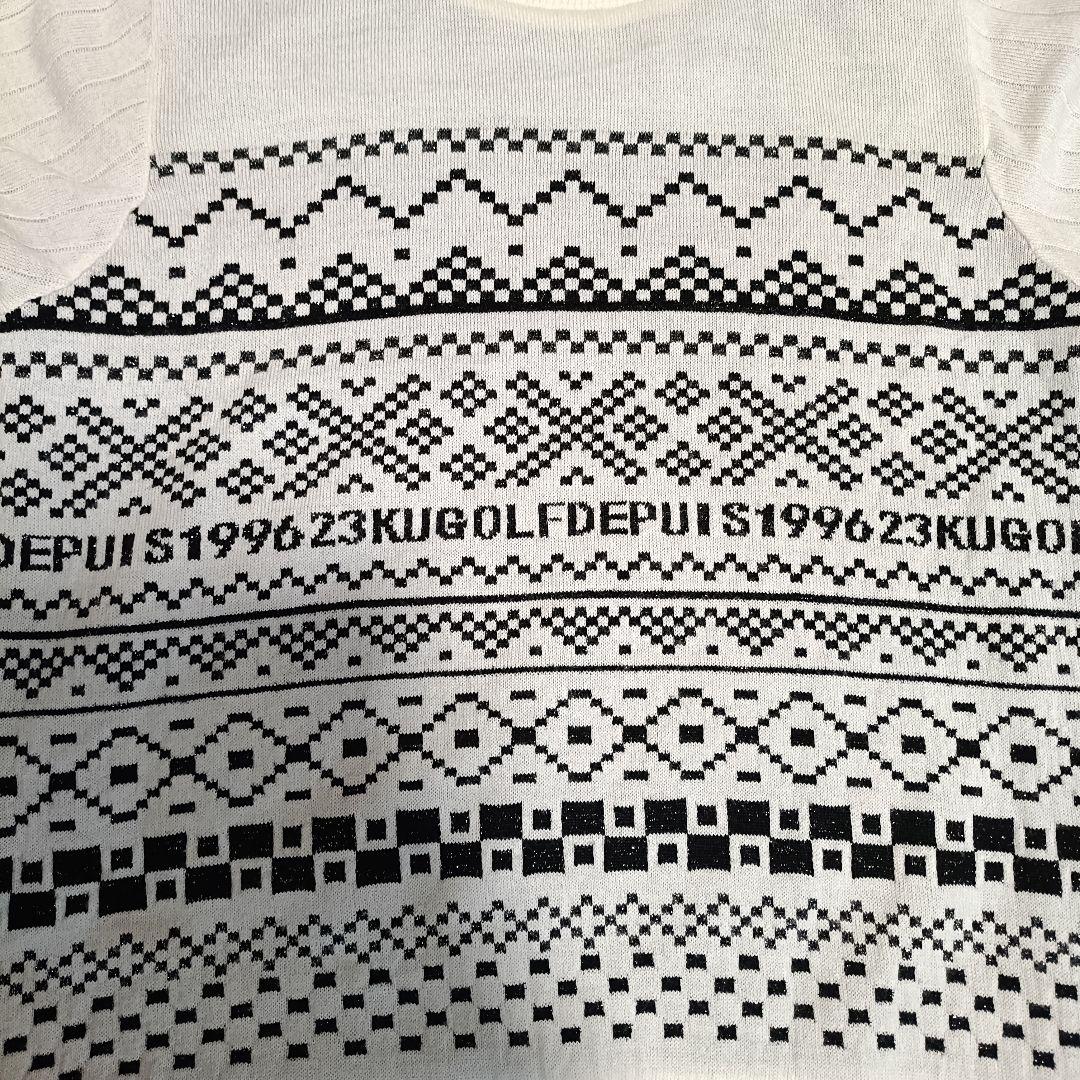 極美品☆23区 ゴルフウェア ニット フェアアイル柄 フェアアイル柄
