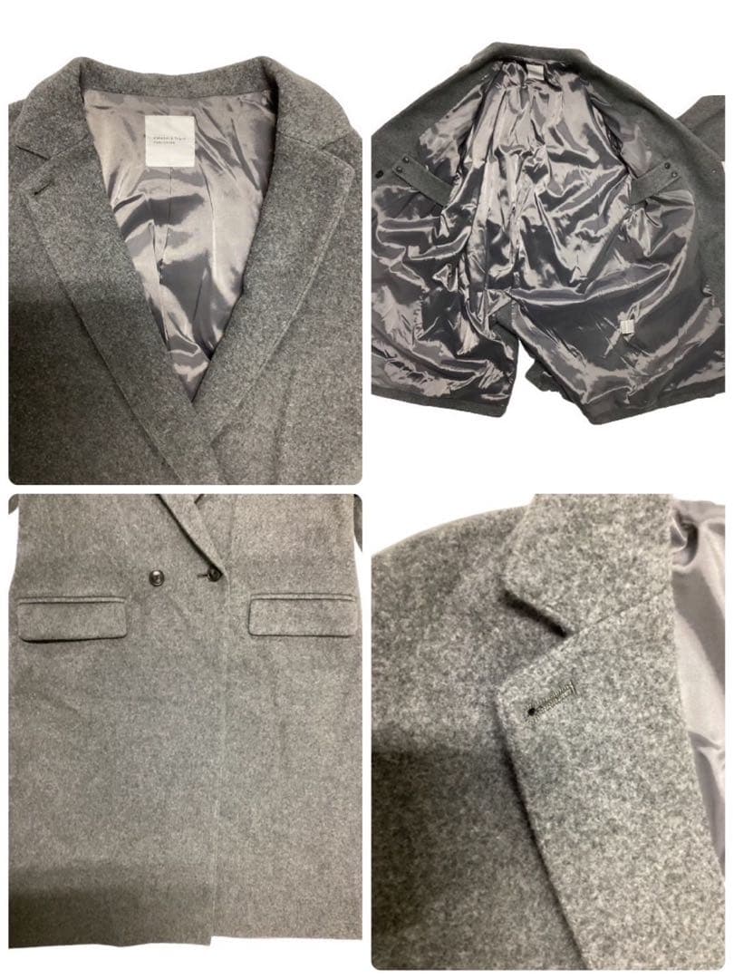 北欧暮らしの道具店 定番チェスターコート 3way 総裏 アレンジ襟 かろやか