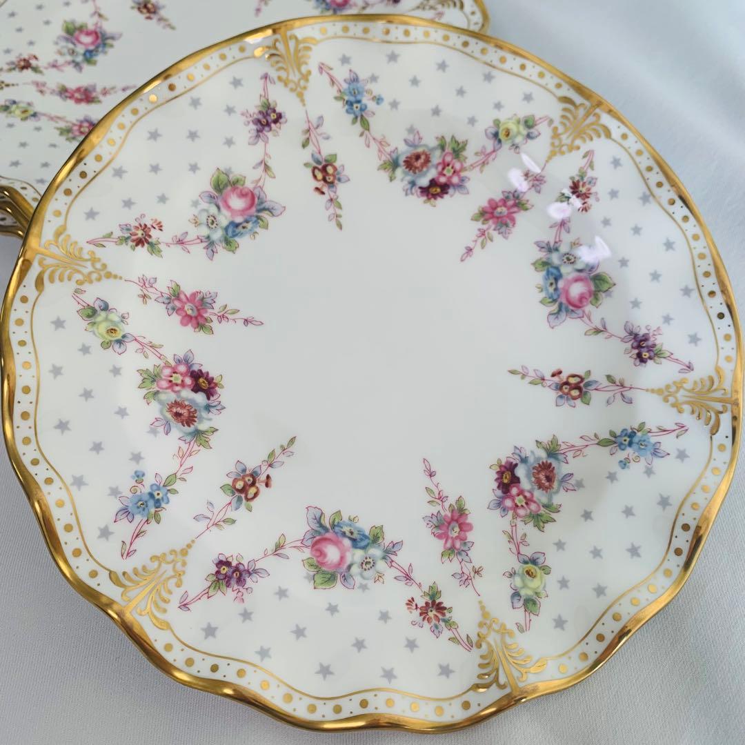 【美品】ロイヤルクラウンダービーロイヤルアントワネット約20センチプレート4枚組