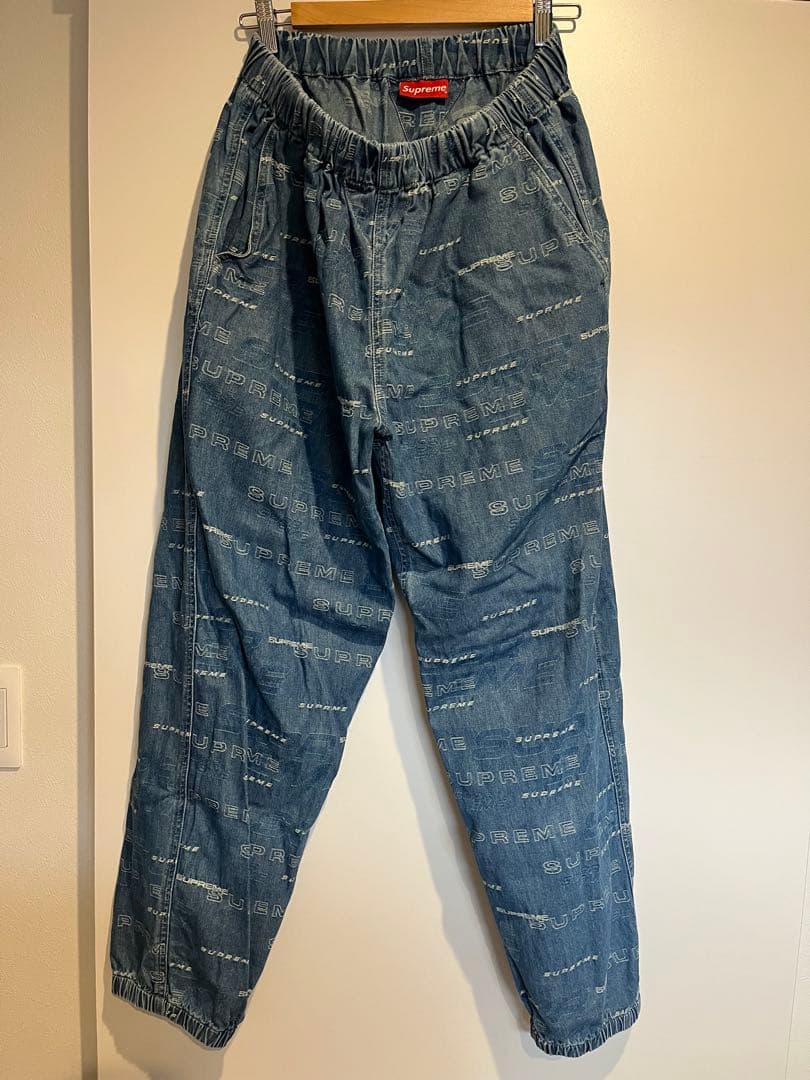 supreme dimensions logo denim skateパンツ