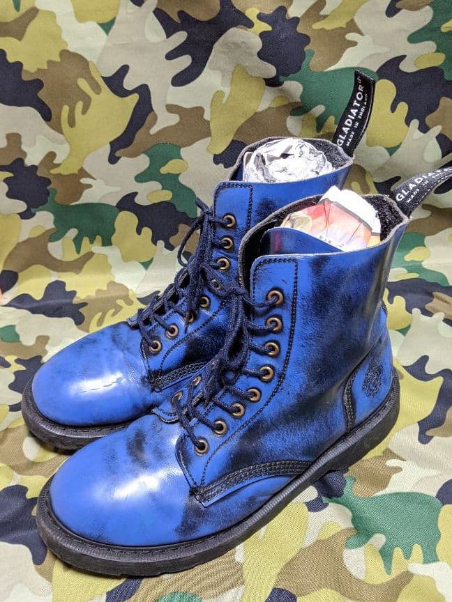 イングランド製GLADIATOR汚し加工レースアップブーツ