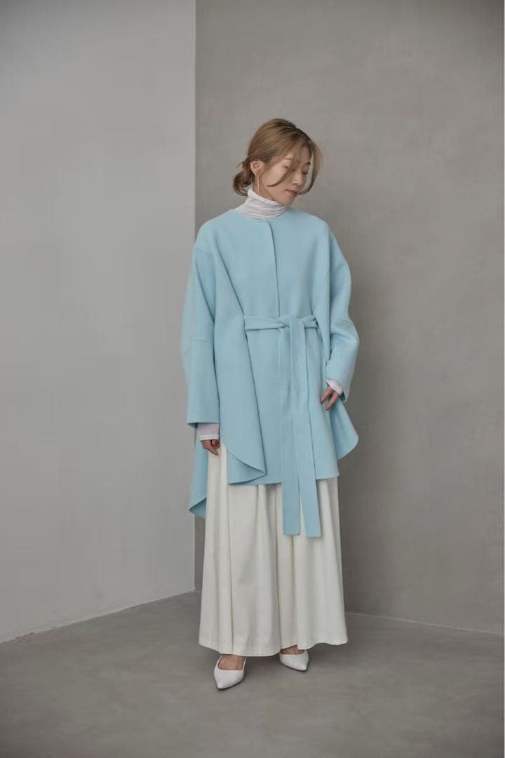 le PHIL ソフトウールリバーポンチョコート